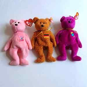 Ty Beanie Babies Collections Mum, Millennium, & Germania